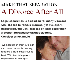 picture of printed story on separation and divorce
