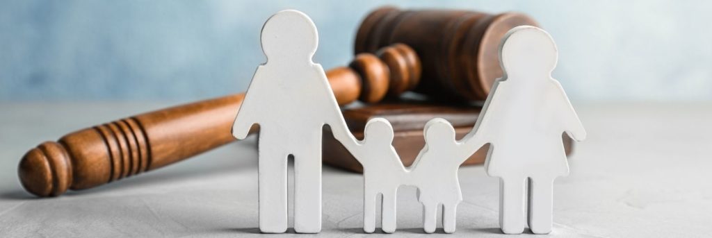AZ Family Law. Family cut out with mallet.